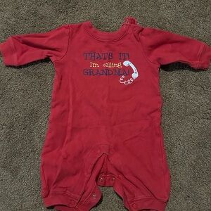 Red Kids One Piece - "That's It I'm Calling Grandma"